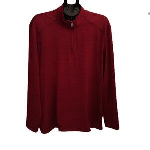 Jos A Banks Traveler Fig Tailored Fit Long Sleeve 1/4 Zip Shirt Men’s Size XL